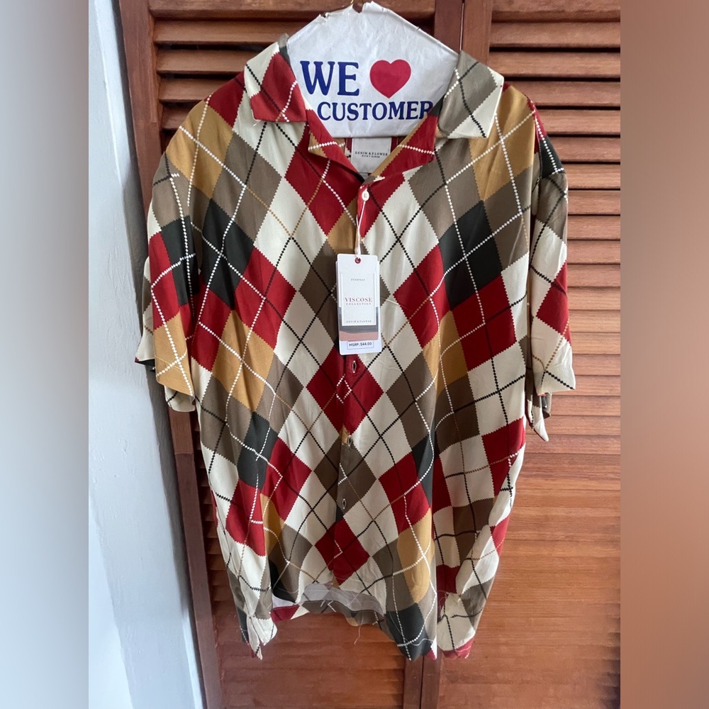 Men’s Short Sleeve Button Down Shirt